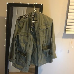 green jacket